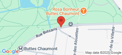 Parc des Buttes-Chaumont, rue Botzaris, rue Manin, 75019 PARIS