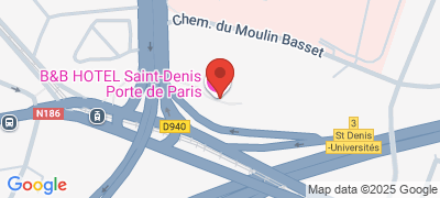 B&B Saint-Denis Porte de Paris, 14 avenue Docteur Lamaze, 93200 SAINT-DENIS