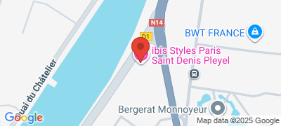 Htel ibis Styles Paris Saint Denis Pleyel, 2 quai de Saint-Ouen et 2 boulevard de la Libration, 93284 SAINT-DENIS