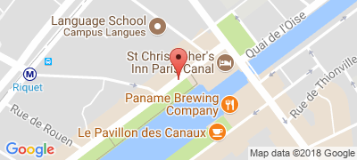 St Christopher's Paris hostel, 64-72 Quai de la Seine, 75019 PARIS