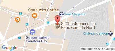 St Christopher's Inn Paris Gare du Nord, 5 rue de Dunkerque, 75010 PARIS