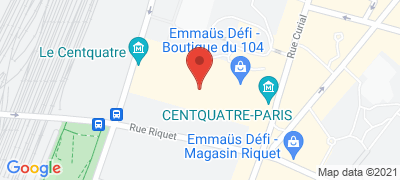 Le CENTQUATRE-PARIS, 5 rue Curial, 75019 PARIS