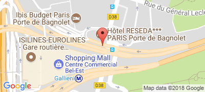 Hôtel Reseda, 2 avenue du Général de Gaulle, 93170 BAGNOLET