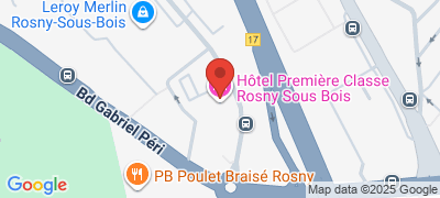 H�tel Premi�re Classe Rosny, 3 rue de Lisbonne, 93310 ROSNY-SOUS-BOIS