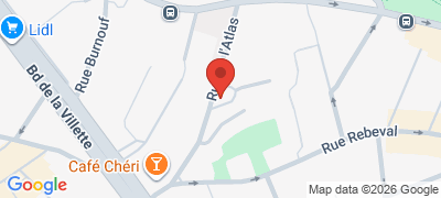 H�tel Atlas, 12 rue de l'Atlas, 75019 PARIS