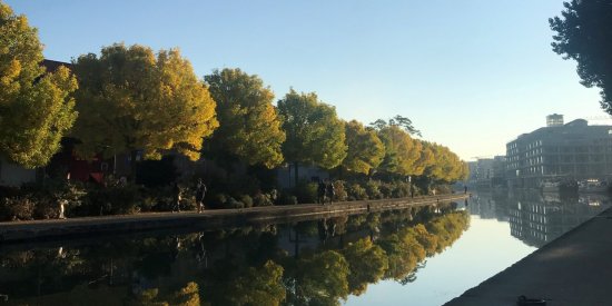 au petit matin sur le canal de l'Ourcq