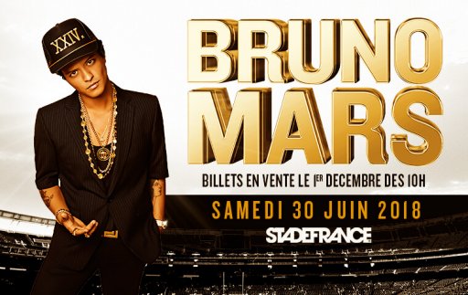 Bruno Mars au Stade de France