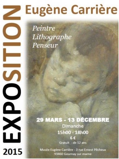 Exposition Eugne Carrire Peintre, lithographe et penseur