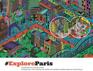 Explore Paris visuel coup paysage 5 ans